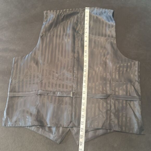 Men’s Antonio Uomo Gray Slim Fit Formal 3 Piece Suit Size 46 Jacket 40 Pants NEW - Picture 13 of 15